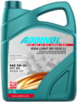 Моторное масло Addinol Giga Light MV 0530 LL 5W-30 5л